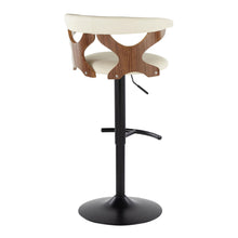 Load image into Gallery viewer, Gardenia - Contemporary Adjustable Barstool, Swivel With Rounded T Footrest (Set of 2)
