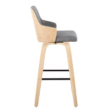 Load image into Gallery viewer, Stella - Contemporary Fixed Height Barstool With Swivel Square Footrest (Set of 2)
