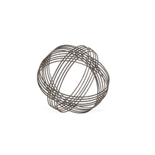 Load image into Gallery viewer, Hand Painted Decorative Orb Tabletop Sculpture (483224) - Gray
