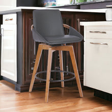 Load image into Gallery viewer, Swivel Counter Height Bar Chair - Gray / Brown
