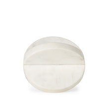 Load image into Gallery viewer, Petite Marble Circular Sculpture - White
