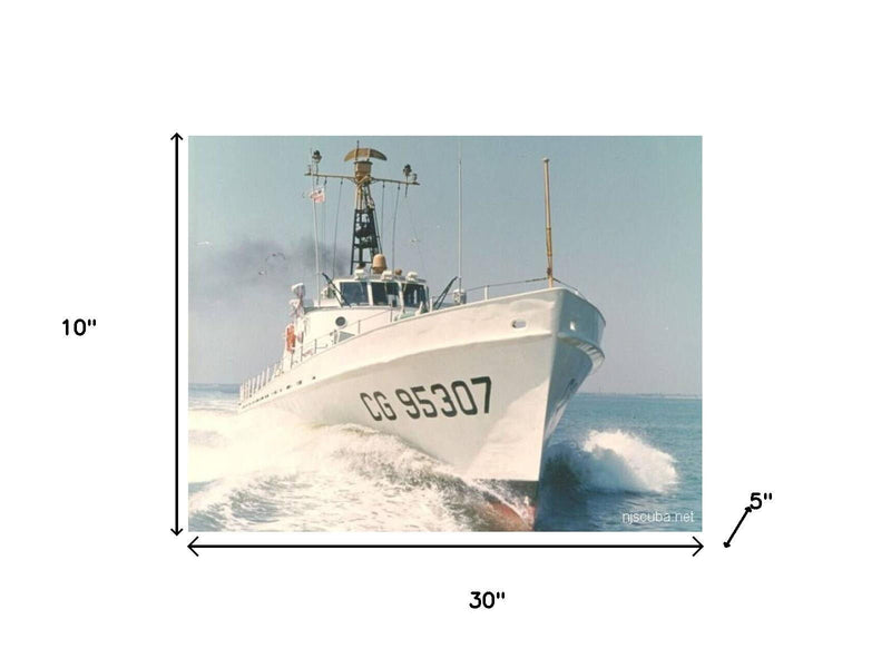 Hand Painted Model Boat (624468) - White