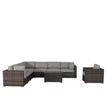 Load image into Gallery viewer, Stylish Entertainment Sectional Set, Outdoor Living
