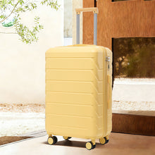 Load image into Gallery viewer, Hard Shell Luggage With Scratch Resistant Surface, 4 Wheels, Combination Lock &amp; Side Hooks
