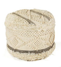 Load image into Gallery viewer, Wool Ottoman - Cream
