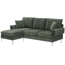 Load image into Gallery viewer, [VIDEO provided] [New]84 &quot; Convertible Sectional Sofa, Modern Chenille L-Shaped Sofa Couch with Reversible Chaise Lounge, Fit for Living Room, Apartment(2 Pillows)
