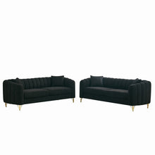 Load image into Gallery viewer, Oversized Sofa, 3 And 3 Seater, Tufted Couch For Living Room - Black
