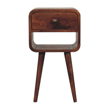 Load image into Gallery viewer, 22" Solid Wood Square One Drawer Nightstand - Brown
