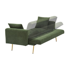 Load image into Gallery viewer, Teddy Fleece Sofa Bed With Luxurious Throw Pillows
