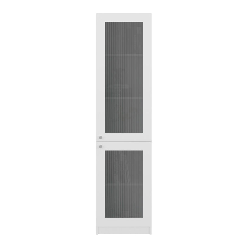 One Tier Bookcase With One Door (724354) - White
