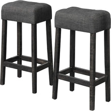 Load image into Gallery viewer, Transitional Backless Counter Stool (Set of 2)
