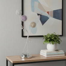 Load image into Gallery viewer, Three Light Bedside LED Table Lamp - Silver
