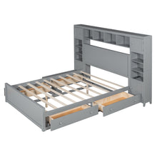 Load image into Gallery viewer, Bed With All In One Cabinet, Shelf And Sockets
