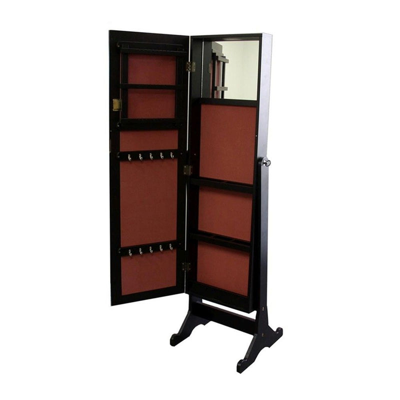 Rectangle Cheval Standing Mirror - Brown