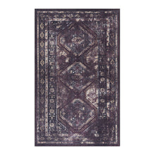 Load image into Gallery viewer, Maval - 5' X 8' Washable Area Rug - Black / Burgundy
