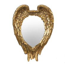 Load image into Gallery viewer, 22" Heart Resin Framed Accent Mirror - Gold
