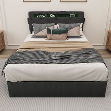 Load image into Gallery viewer, Bed With USB Charging Station, LED Lights, Headboard &amp; Storage Drawers
