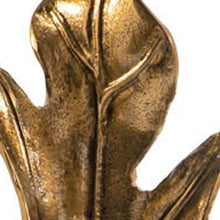 Load image into Gallery viewer, Marble Leaf Tabletop Sculpture - Antiqued Gold / White

