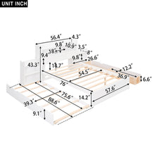 Load image into Gallery viewer, Storage Platform Bed With Pull Out Shelves, Trundle, And 2 Drawers
