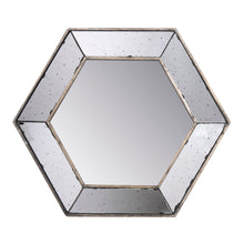 Load image into Gallery viewer, Hexagon Wall Mirror With Contemporary Glass Design, Home Decor Accent Mirror For Living Room, Entryway, Bedroom
