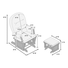 Load image into Gallery viewer, Glider Chair With Ottoman
