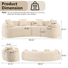 Load image into Gallery viewer, Curved Compressed Sofa, Nordic-Style Design For Living Room
