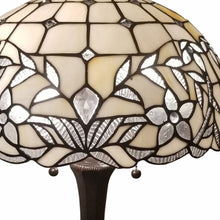 Load image into Gallery viewer, 12" x 21" x 23" Metal Two Light Candlestick Table Lamp With White Shade - Dark Brown
