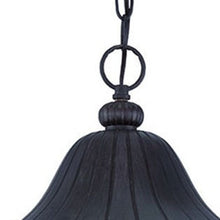 Load image into Gallery viewer, XL Three Light Leaf Detail Hanging Light - Matte Black
