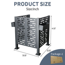 Load image into Gallery viewer, Air Conditioner Fence For Outdoor Units, Metal Privacy Fence Cover, Perfect To Conceal Air Conditioning Units, 3 Fence Panel
