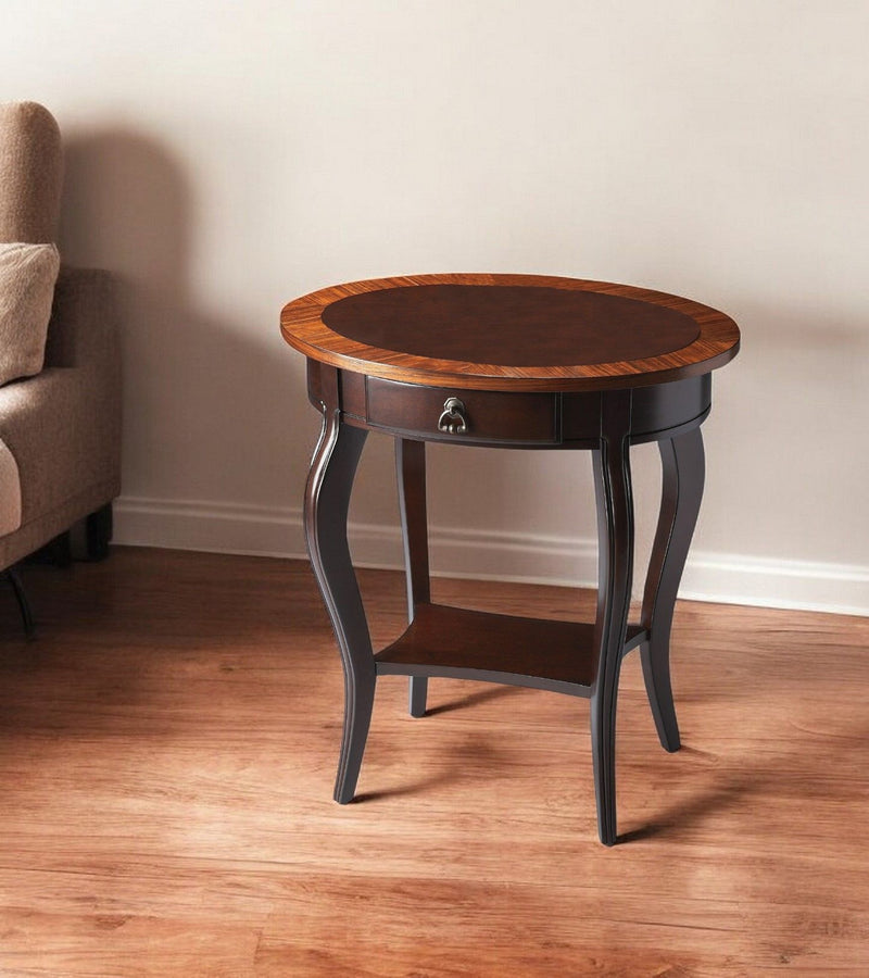 Nouveau Oval Accent Table - Cherry