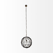 Load image into Gallery viewer, Metal Geometric Globe Hanging Light - Black
