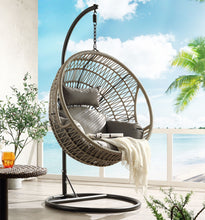 Load image into Gallery viewer, ACME Vinnie Patio Swing Chair with Stand, Fabric &amp; Rope (1Set/3Ctn) 45088
