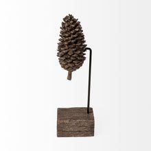 Load image into Gallery viewer, Pinecone Tabletop Sculpture - Gold / Brown
