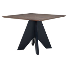 Load image into Gallery viewer, 41" Wood And Solid Wood Pedestal Base Square Dining Table - Espresso
