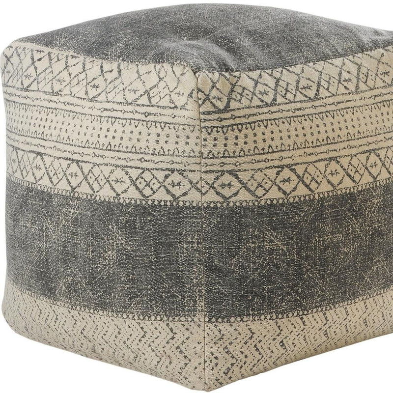 Cotton Ottoman Square - Cream