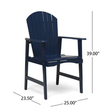 Load image into Gallery viewer, Outdoor Weather Resistant Acacia Wood Adirondack Dining Chairs (Set of 2)
