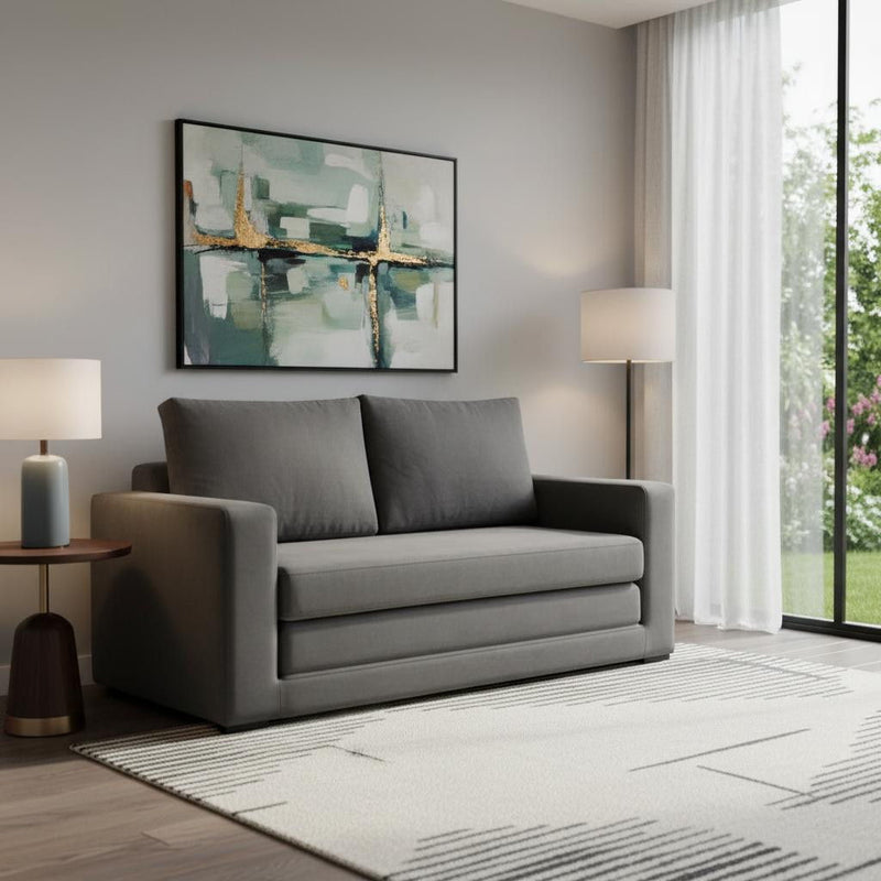 63" Upholstered Sofa - Gray