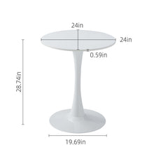 Load image into Gallery viewer, Round Dining Table With Tulip Style Base
