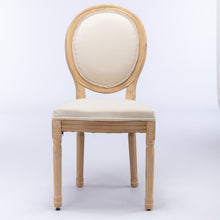 Load image into Gallery viewer, French Style Solid Wood Frame Antique Painting Fabric Back Dining Chair (Set of 2)
