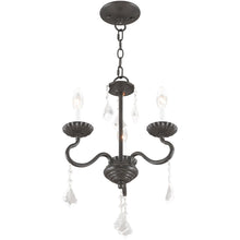 Load image into Gallery viewer, Three Light Dimmable Chandelier With Shades - Bronze
