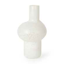 Load image into Gallery viewer, Mottled Handblown Table Vase (608282) - White
