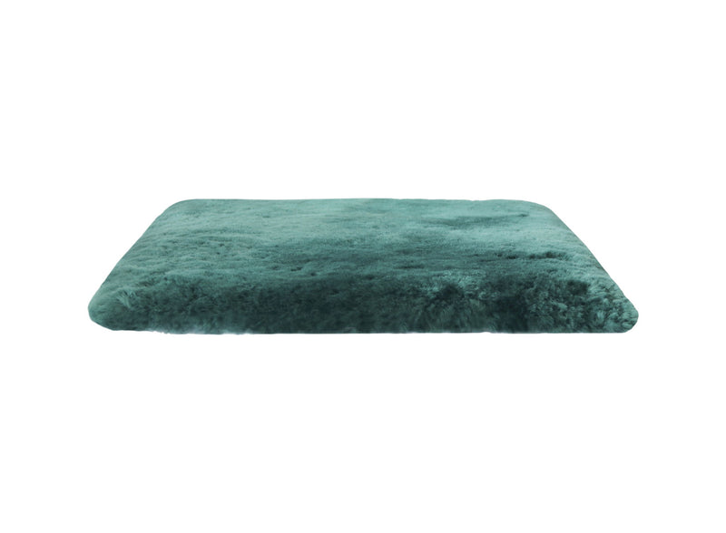 17" X 17" Linen Solid Color Dining Chair Pad (Set of 4) - Emerald
