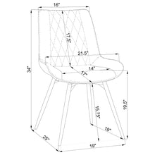 Load image into Gallery viewer, Tufted Swivel Dining Chairs (Set of 2) - Gray
