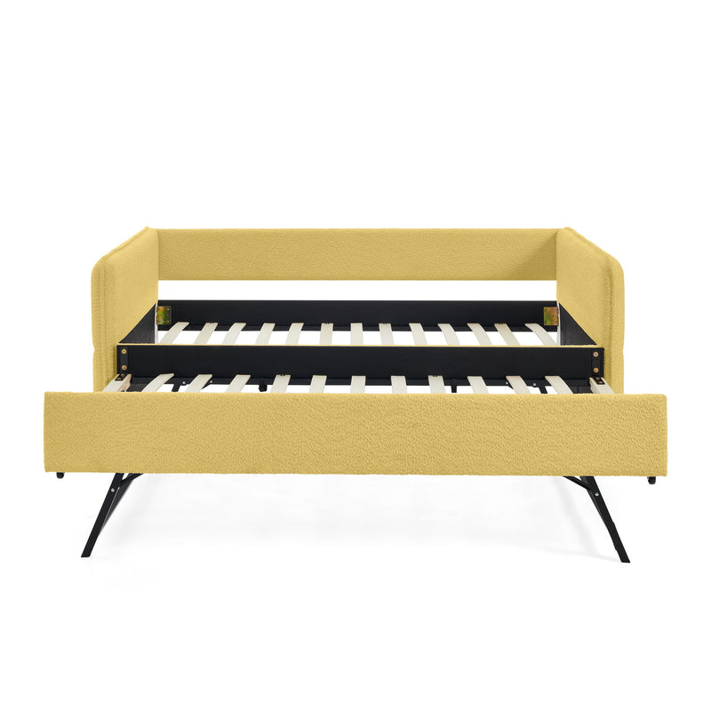 Upholstered Daybed With Pop Up Trundle