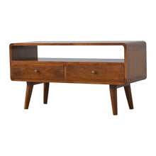 Load image into Gallery viewer, Solid Wood Enclosed Open Storage TV Stand (719177) - Chestnut
