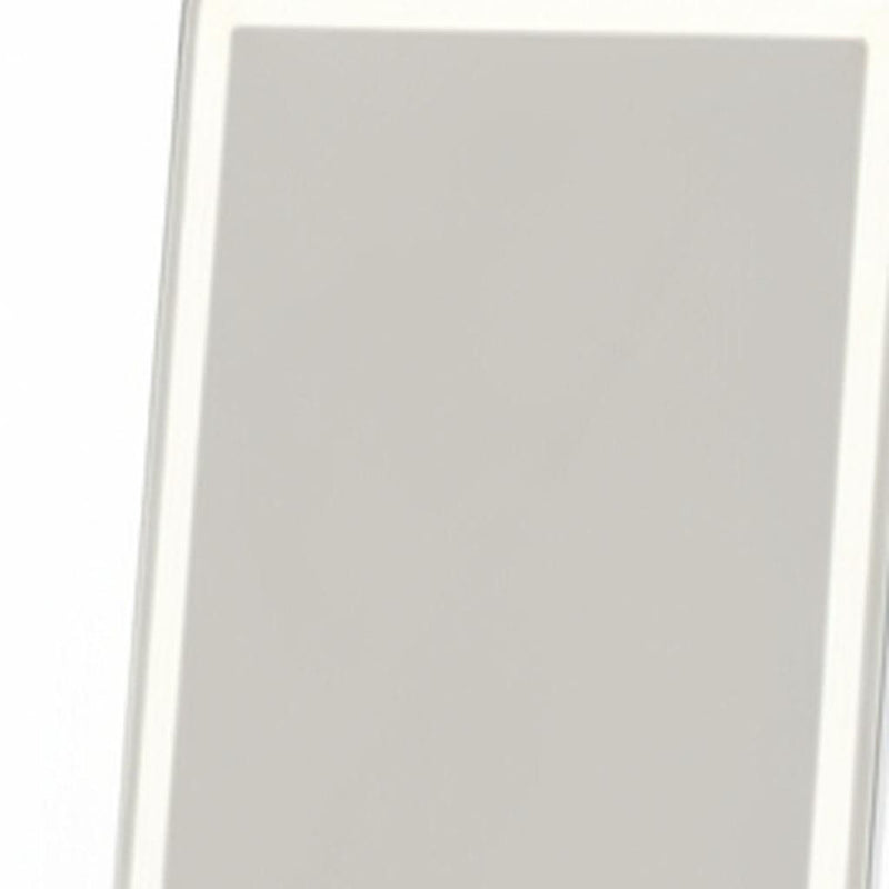 64" Lighted Freestanding And Wall Mount Frameless Full Length Mirror - Clear