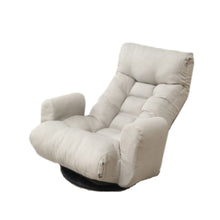 Load image into Gallery viewer, Modern With Metal Frame Swivel Game Lounge Chair With Adjustable Headrest And Waist Support, 360 Degree Rotatable Leisure Chair For Living Room - Gray
