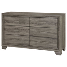 Load image into Gallery viewer, Funston - 6 Drawer Dresser Cabinet - Brown Oak
