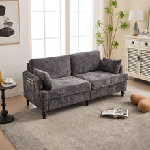 Load image into Gallery viewer, Chenille 2 Seater Sofa With LED Light, USB Charging Port, And Storage Bag
