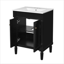 Load image into Gallery viewer, Bathroom Vanity With Top Sink, 2 Tier Storage Cabinet
